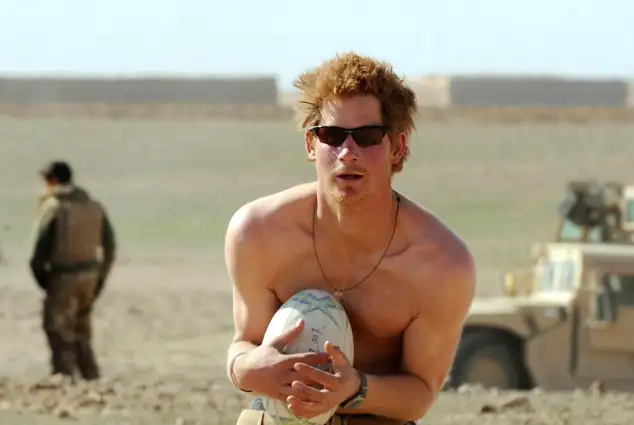 Prince Harry in Afghanistan in 2008.