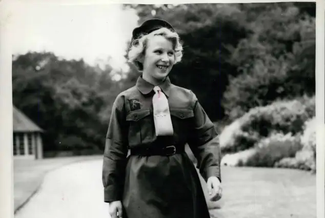 Princess Anne as a Brownie.