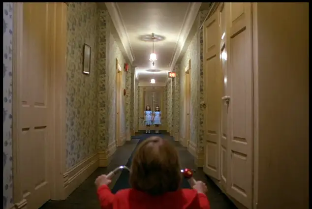 Production still from Stanley Kubrick's 'The Shining'.