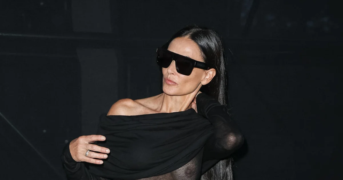 Demi Moore Bares It All In A SeeThrough Dress!