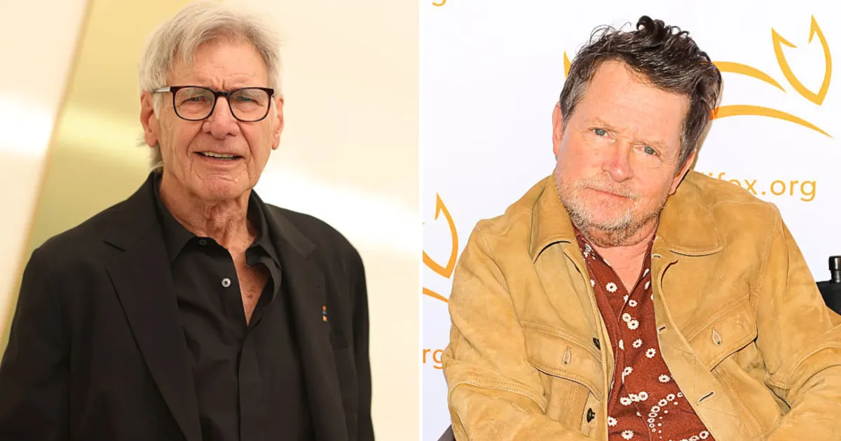 Harrison Ford Shares Heartwarming Hug with Michael J. Fox at Even