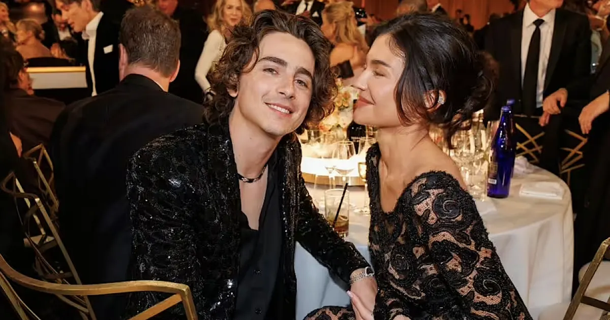 Inside Kylie Jenner & Timothée Chalamet's Cozy Golden Globes Kiss
