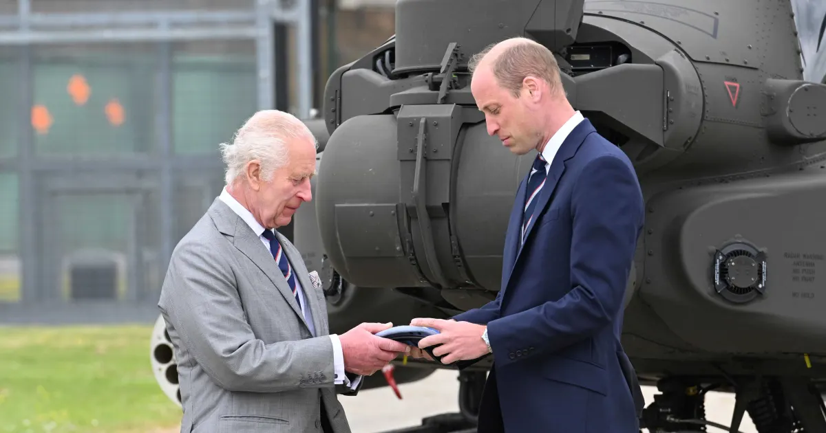 Touching CeremonyCharles Passes The Military Baton To William