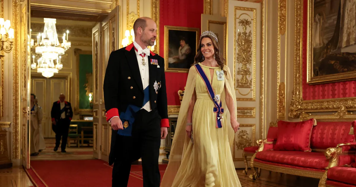 Wearing Diana's Tiara: Princess Kate Shines at the State Banquet