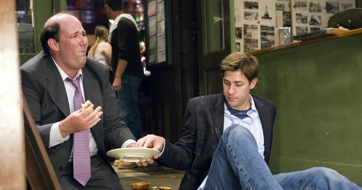 John Krasinski Reunites With The Office CoStar Brian Baumgartner