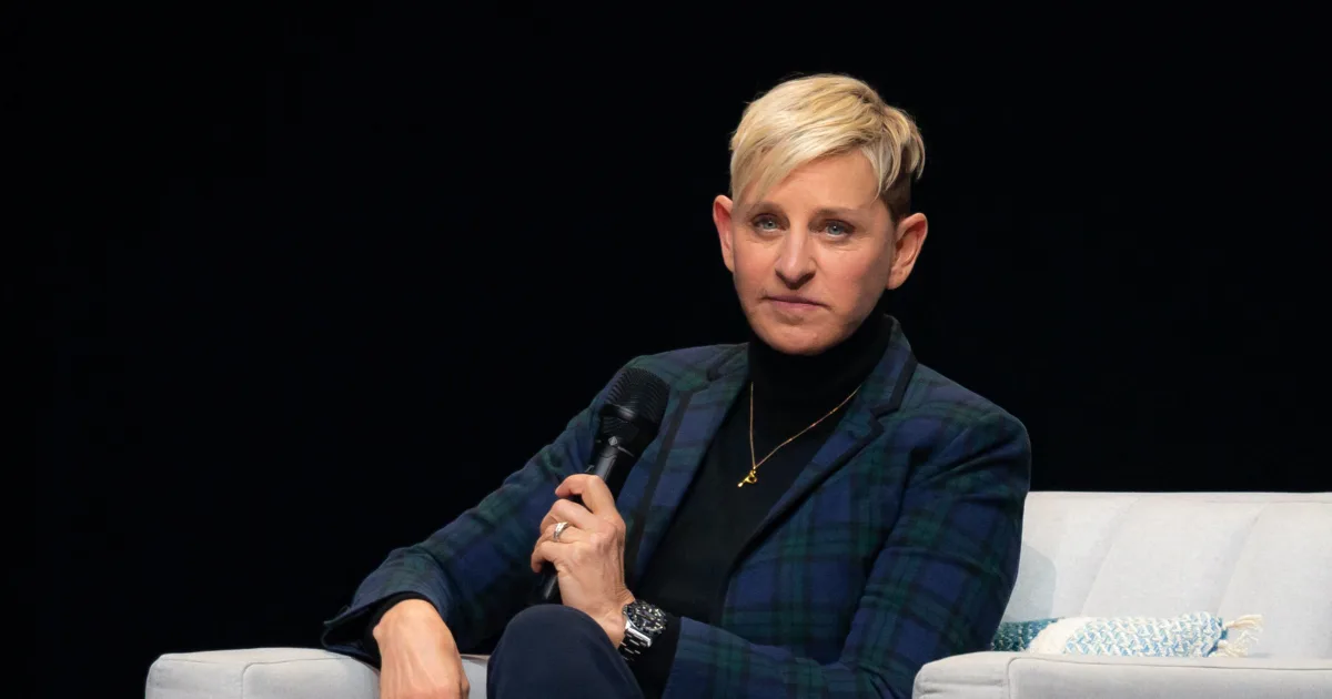 Ellen DeGeneres Jokes About Showbiz Exit