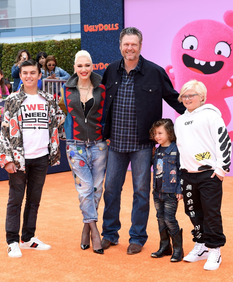 Gwen Stefani Blake Shelton Father's Day Tribute Raising 3 Sons