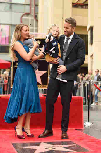 Blake Lively and Ryan Reynolds with their two children