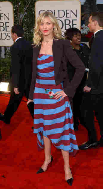Actress Cameron Diaz attends the 59th Annual Golden Globe Awards 2002