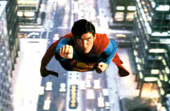 Christopher Reeve as "Superman"