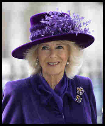. 14/03/2022. London, United Kingdom.Camilla, Duchess of Cornwall arriving at the Commonwealth Service at Westminster Ab