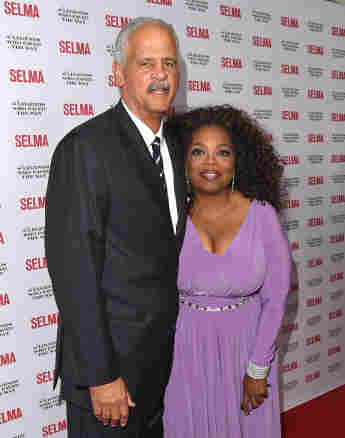 Oprah Winfrey and Stedman Graham at the 'Selma' and the Legends Who Paved the Way Gala in Goleta California, 2014.