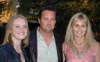 Matthew Perry with his mother Suzanne (R) and sister Emily (L) Morrison Perry Langford photos pictures