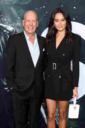Bruce Willis and Emma Heming attend the 'Glass' New York Premiere, January 15, 2019.