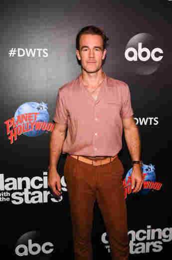 James Van Der Beek arrives at the 2019 Dancing With The Stars Cast Reveal at Planet Hollywood Times Square on August 21, 2019 in New York City