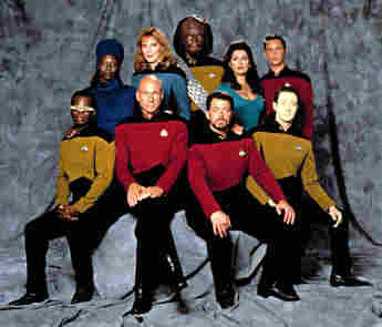 The cast of "Star Trek: The Next Generation"
