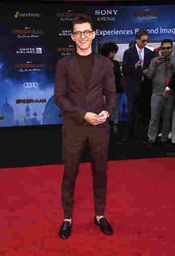 Tom Holland at the red carpet premiere of Spider-Man Far From Home