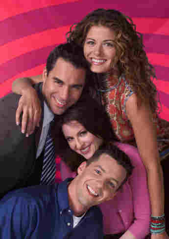 Sean Hayes, Eric McCormack, Debra Messing y Megan Mullally en una imagen promocional de la serie 'Will & Grace'