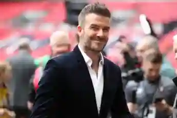 David Beckham at Wembley Stadium in London, 2019.