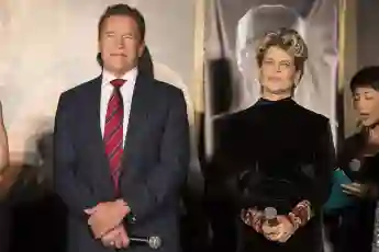 Arnold Schwarzenegger and Linda Hamilton terminator stranger things