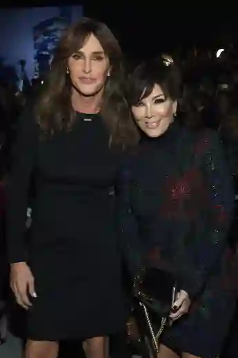 Caitlyn Jenner and Kris Jenner attend the 2015 Victoria's Secret Fashion Show.