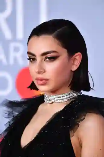 Charli XCX attends The BRIT Awards 2020 at The O2 Arena on February 18, 2020 in London, England