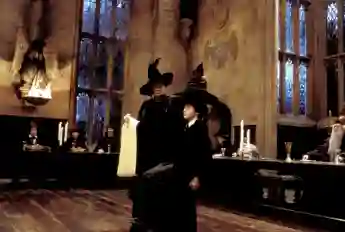 Daniel Radcliffe and Maggie Smith in 'Harry Potter'