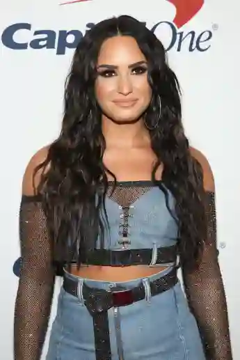 Demi Lovato attends the Z100's Jingle Ball.