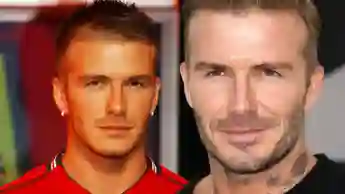 The stark transformation of David Beckham