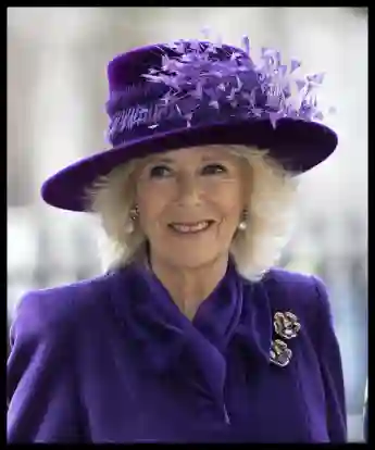 . 14/03/2022. London, United Kingdom.Camilla, Duchess of Cornwall arriving at the Commonwealth Service at Westminster Ab