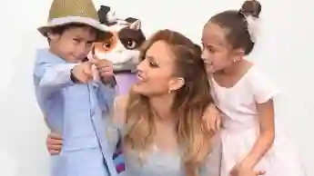 Jennifer Lopez, Maximilian David Muniz y Emme Maribel Muniz