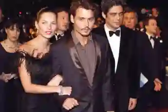 A couple then: Kate Moss and Johnny Depp in 1998
