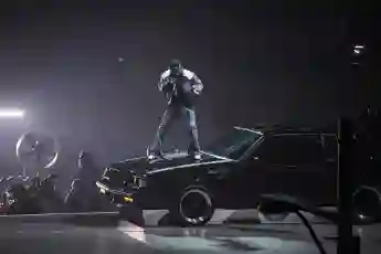 Kendrick Lamar at the Super Bowl halftime show