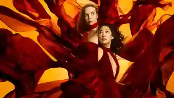 Killing Eve﻿: Trailer watch season 1 2 3 4 preview cast Villanelle Jodie Comer Eve Sandra Oh