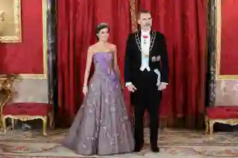 Les rois espagnols organisent un dîner de gala pour le président du Pérou et son épouse