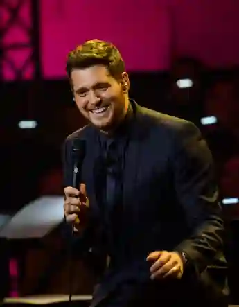 Michael Bublé performs live on stage during the Telekom Street Gigs at Wappenhalle on December 4, 2018 in Munich, Germany