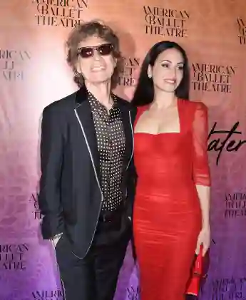 Mick Jagger and Melanie Hamrick at the premiere of American Ballet Theatre's summer show, "Like Water For Chocolate"