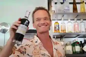 Neil Patrick Harris serves his specialty cocktail, an espresso martini at Sunset Harbor Resort and Marina in East Hampto