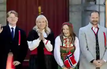 Princess Mette-Marit Prince Sverre Magnus Princess Ingrid Alexandra Prince Haakon 2022