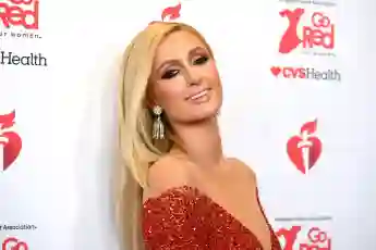 Paris Hilton attends The American Heart Association's Go Red for Women Red Dress Collection 2020