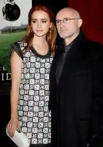 Phil Collins and Lilly Collins