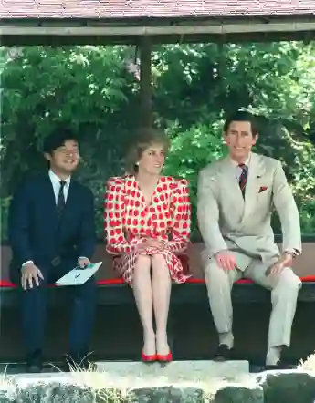 La princesse Diana et le prince Charles au Japon