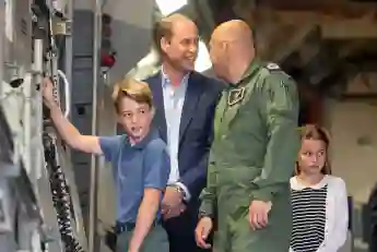 Prince George and Prince William in July 2023