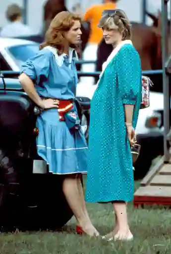 Sarah Ferguson and Lady Diana