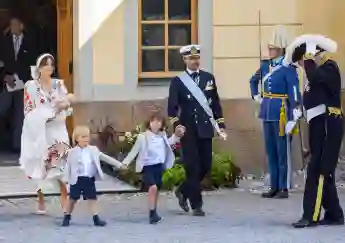 Princess Sofia and Prince Carl Philip with their children