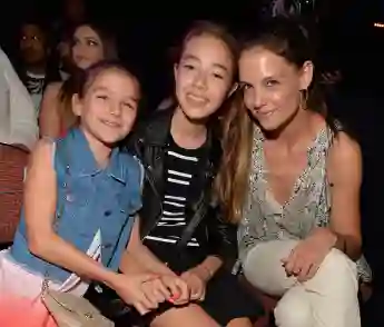 Katie Holmes with her daughter Suri Cruise at the Kids Choice Awards.