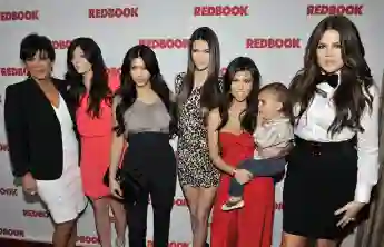 The Kardashians pose for a picture as Redbook celebrates first ever family issue with the Kardashians held at The Sunset Tower Hotel 2011.