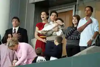 Tom Cruise, Katie Holmes & Family Watch New York Red Bulls v LA Galaxy