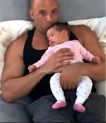 Vin Diesel and his daughter Pauline