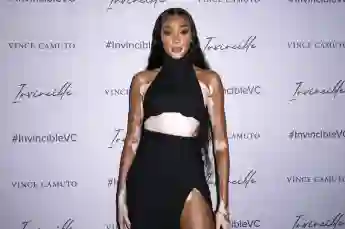 Winnie Harlow beim Vince Camuto Spring 2022 Invincible Pop-up Event. New York, 07.04.2022 *** Winnie Harlow at the Vince